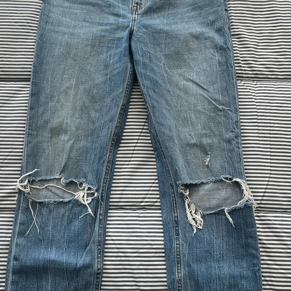 Abercrombie & Fitch Ankle Straight Ultra High Rise